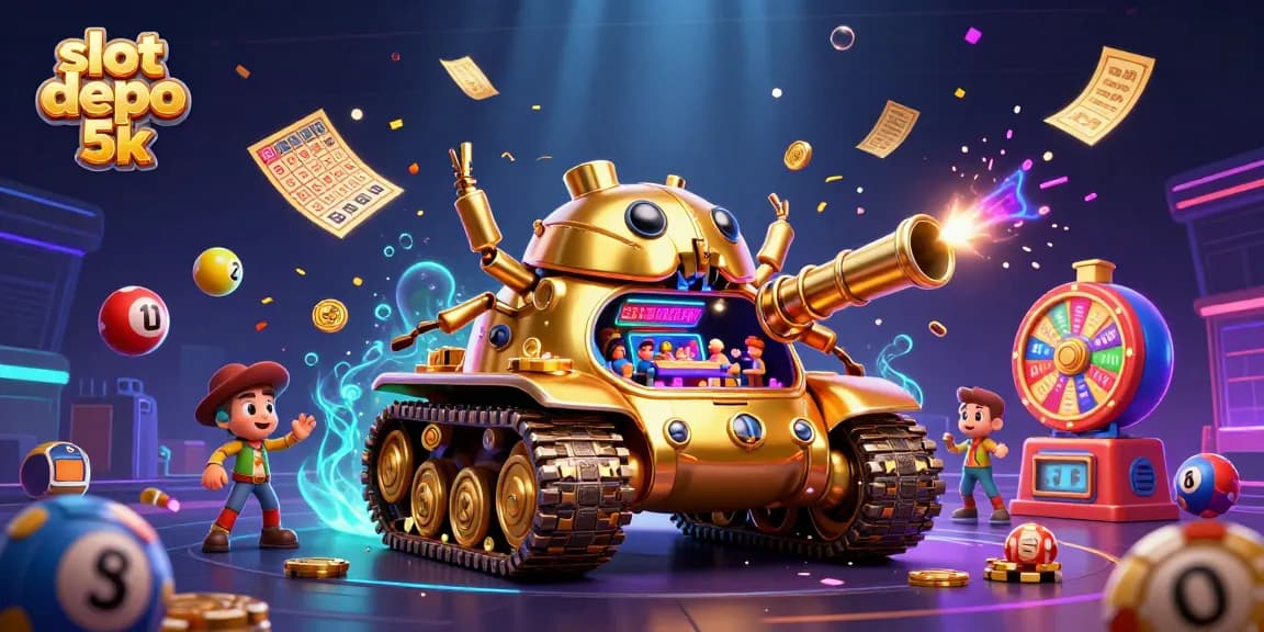 Engage in thrilling gameplay with the vibrant slot depo 5k scene filled with dynamic lottery elements.