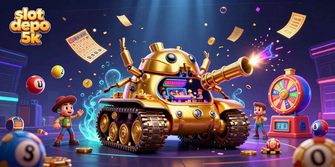 Engage in thrilling gameplay with the vibrant slot depo 5k scene filled with dynamic lottery elements.