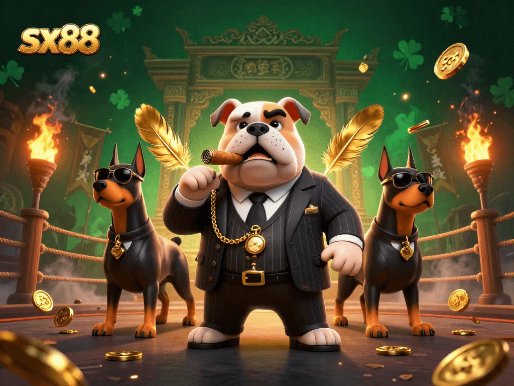 Experience thrilling gaming at sx88 with exclusive promos, vibrant casino elements, and dynamic character action.