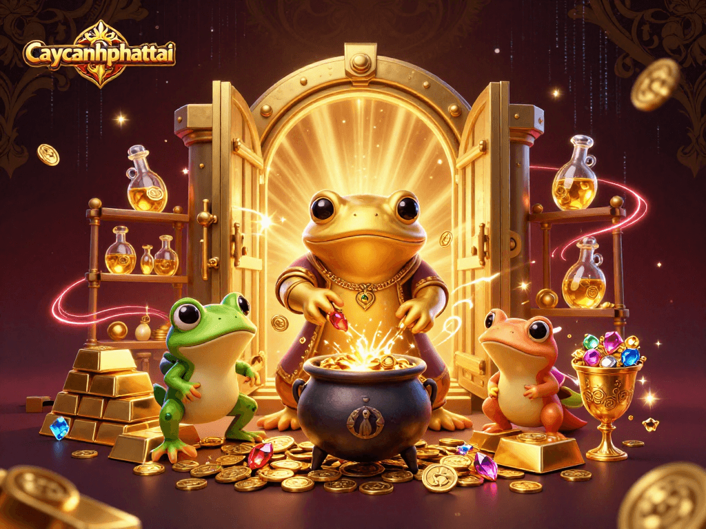 Play the exciting caycanhphattai game featuring a vibrant 3D world filled with gold and treasures!