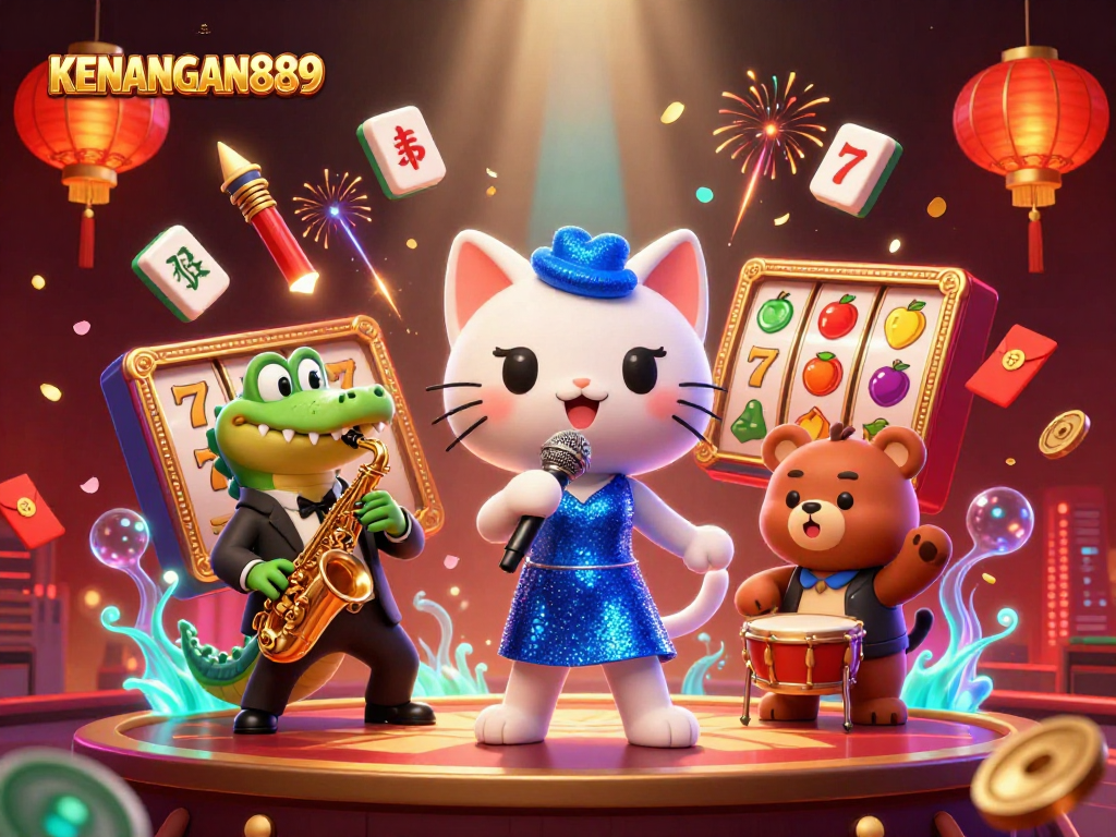 Experience the vibrant world of KENANGAN889 with enchanting characters and thrilling slot reels.