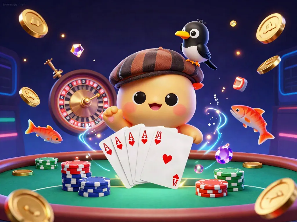 JepangQQ login dalam suasana bermain poker yang seru dengan koin emas berhamburan.