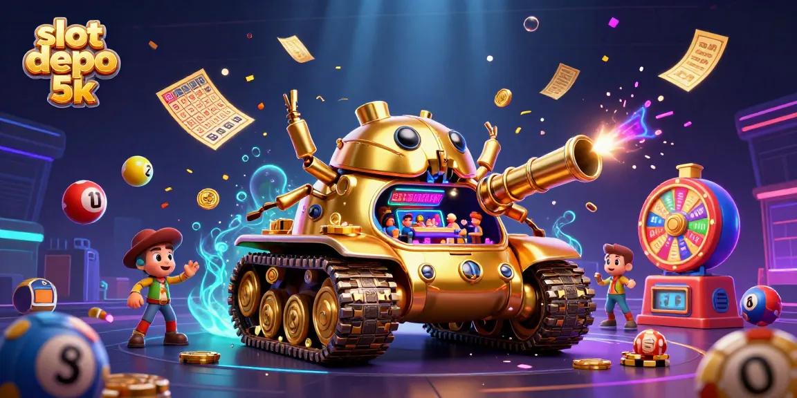Engage in thrilling gameplay with the vibrant slot depo 5k scene filled with dynamic lottery elements.