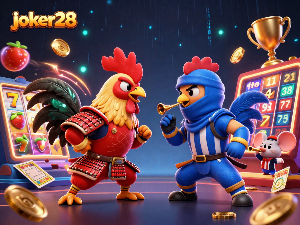 joker28 menghadirkan pertempuran rooster epik sambil memenangkan slot gacor di arena penuh aksi.