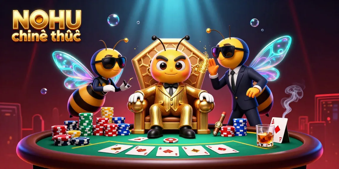Experience the excitement of NOHU chính thức with thrilling poker action in a vibrant 3D scene.