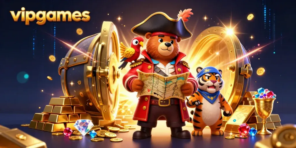 Join the excitement at vipgames with a thrilling pirate adventure illustrated in 3D.