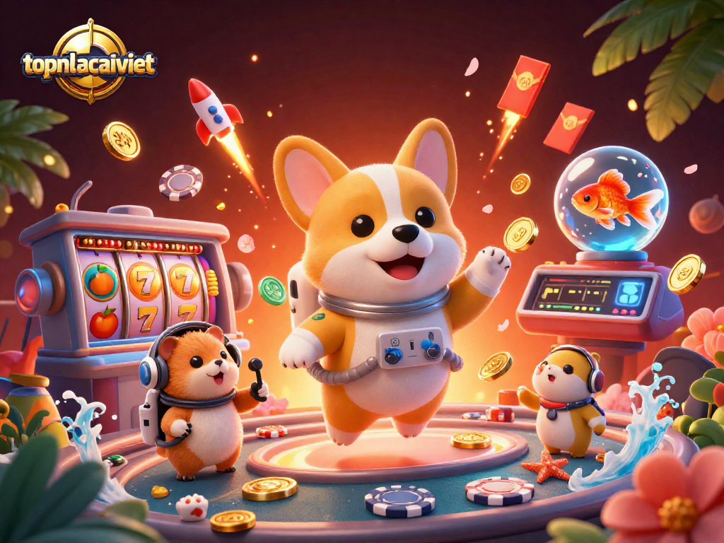 Experience thrilling gaming moments at topnhacaiviet with a vibrant 3D casino atmosphere.