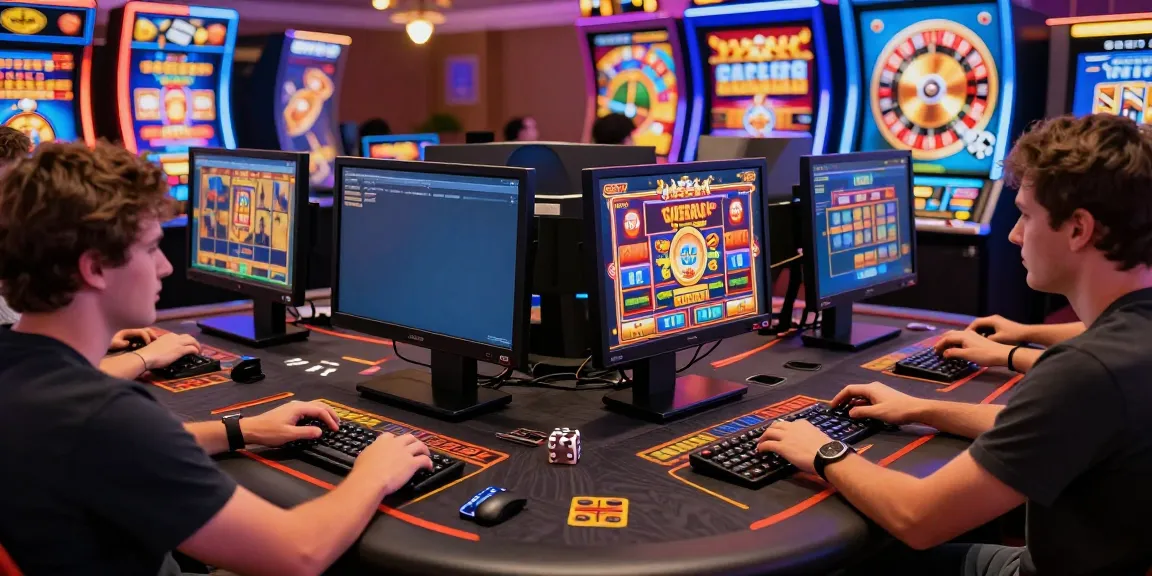 Players enjoying casinos that accept credit cards online, interacting with vibrant slot games and seamless transactions.