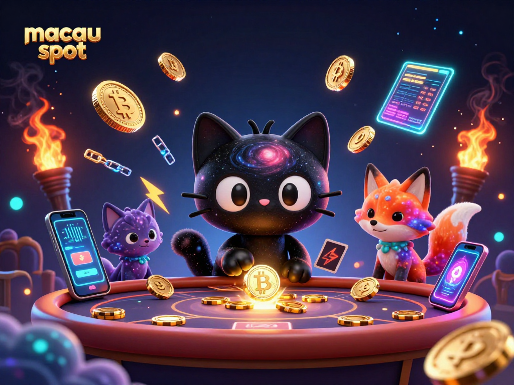 Menggandakan keseruan di mekanisme macau slot dengan kucing hitam 3D dan rubah nebula di kasino kosmik