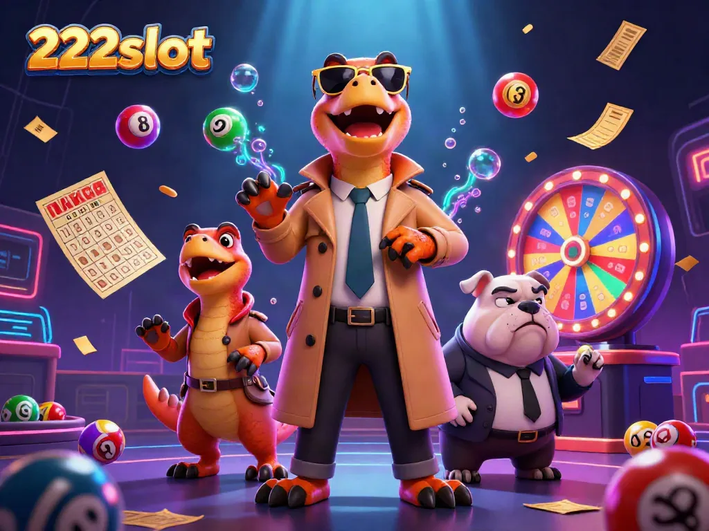 Tiga raptor kartun mengenakan jas mencapai akses VIP 222slot dengan unsur perjudian yang menarik.