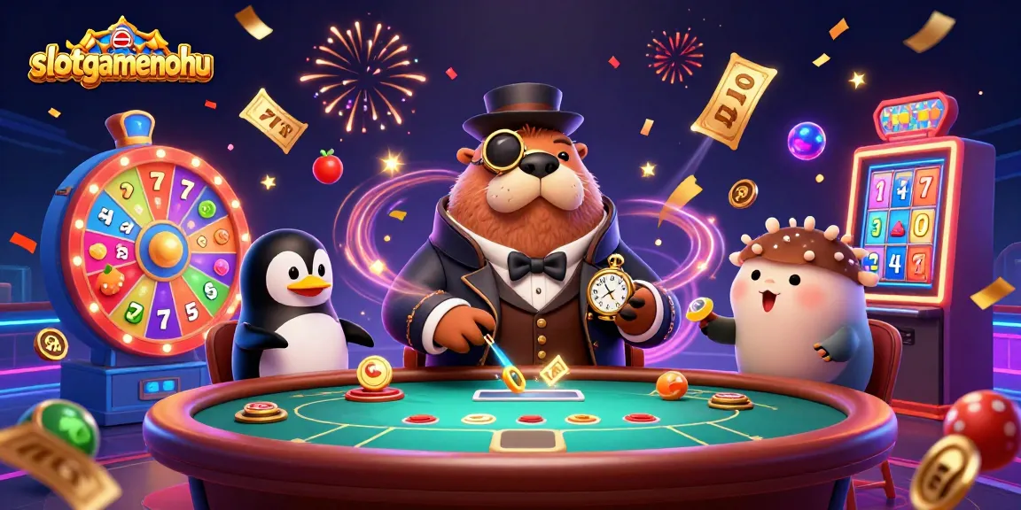 Experience thrilling gameplay with slotgamenohu as a jolly walrus plays poker at an underwater casino.
