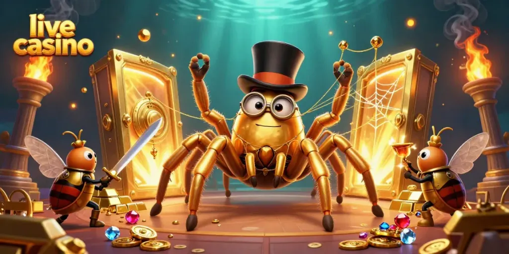 Menikmati pengalaman live casino dengan dealer nyata dalam ilustrasi 3D yang menarik.