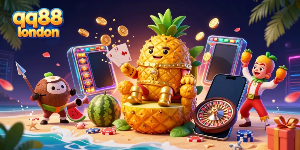 Experience thrilling gameplay at qq88 london with vibrant casino characters and dynamic gaming elements.