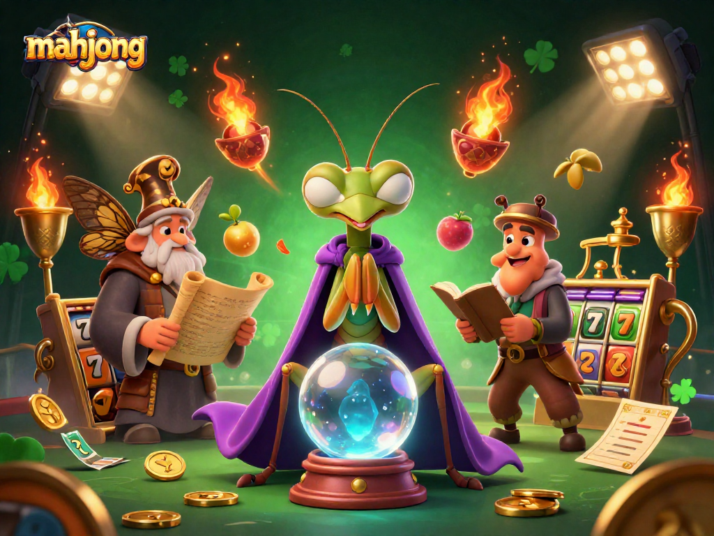 Experience the excitement of mahjong with a vibrant 3D casino scene filled with dynamic characters and elements.