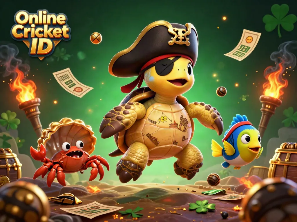 Engage in online betting with a verified Online Cricket ID, showcasing dynamic cricket elements and vibrant underwater theme.