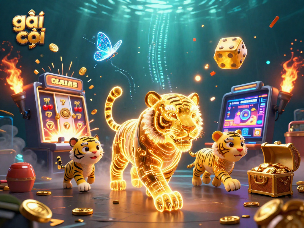 Enjoy thrilling gameplay with gái gọi in a vibrant 3D casino scene filled with action.