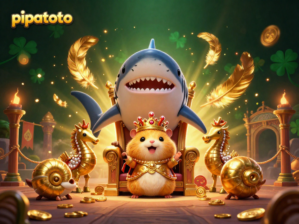 Engage with pipatoto's thrilling 3D illustration showcasing casino adventures and royal characters.