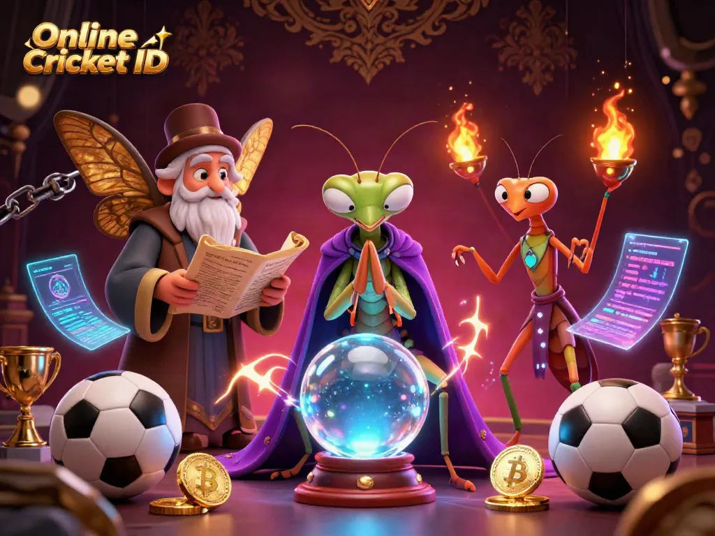 Engage with Online Cricket ID through exciting dynamic betting scenes filled with neon elements and sports motifs.