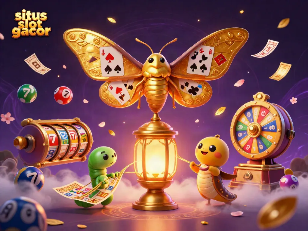 Mainkan situs slot gacor dengan visual menawan dari kupu-kupu raksasa dan elemen kasino yang mengagumkan