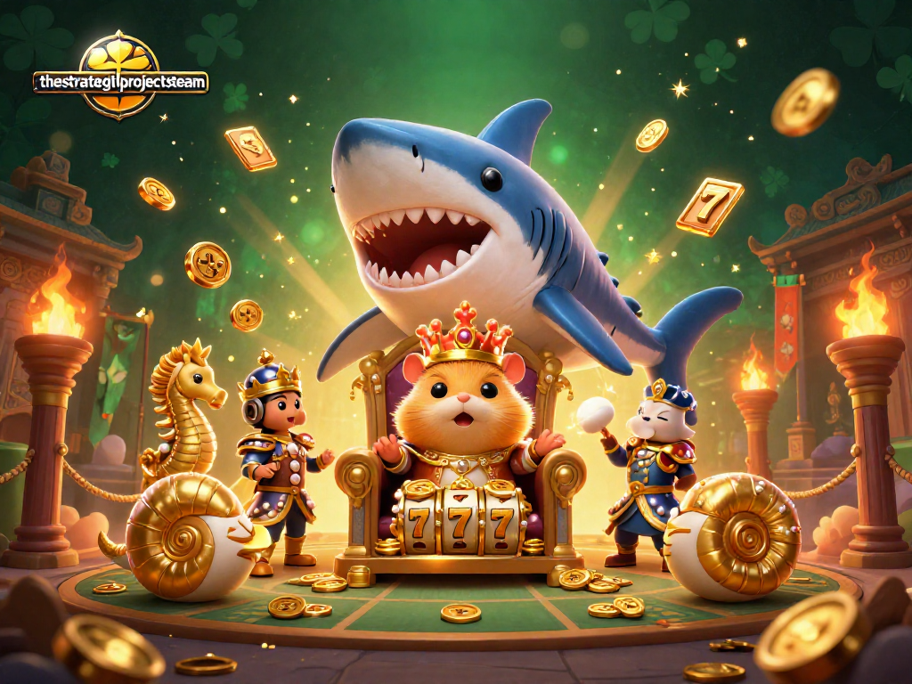 Experience thrilling gameplay at thestrategicprojectsteam, featuring a majestic hamster king in a vibrant casino scene.