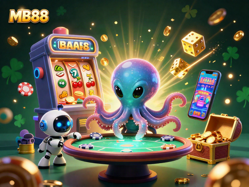 Experience exciting gameplay at MB88 with an alien octopus and thrilling casino action!