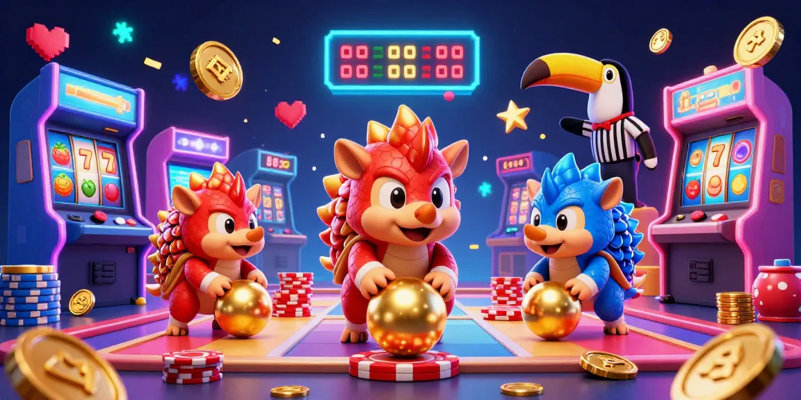Enjoying casino fun at CM88 with vibrant pangolins, poker chips, and festive confetti confetti in action