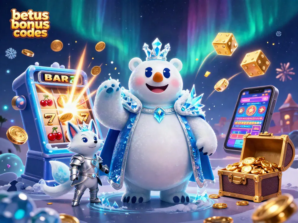 Experience the thrill of betus bonus codes with a dazzling scene of casino excitement and magic.