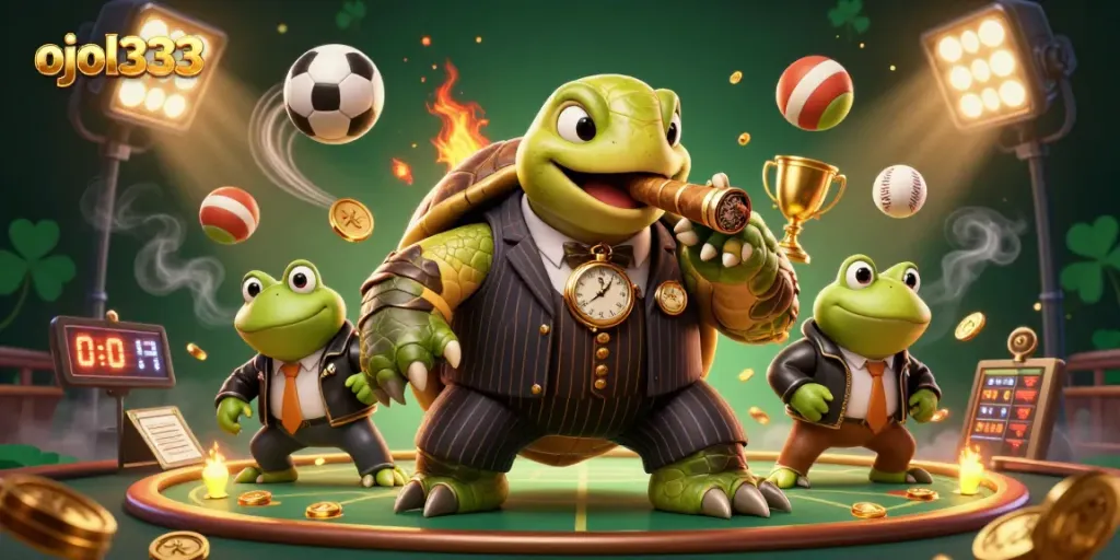 Bet on winning strategies with ojol333 illustrated in a vibrant casino scene.