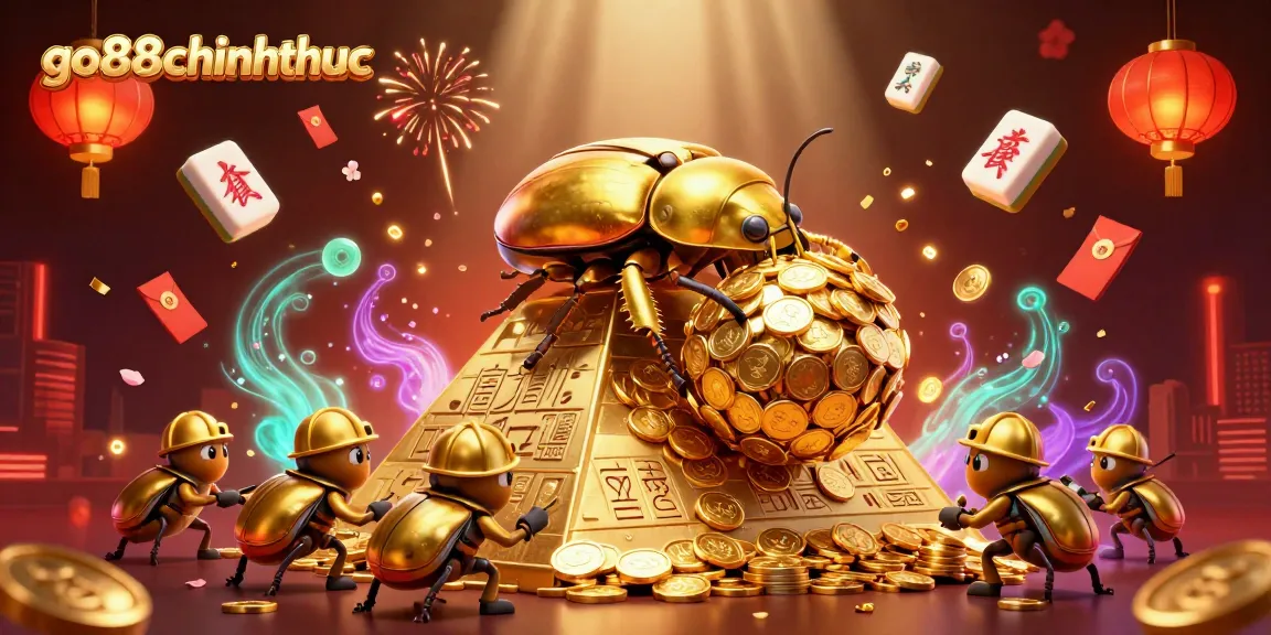 Engage with go88chinhthuc's thrilling casino adventures featuring gold beetles and treasure.