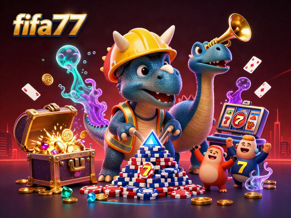 Join the gaming excitement at fifa777 with colorful slot reels and casino action!