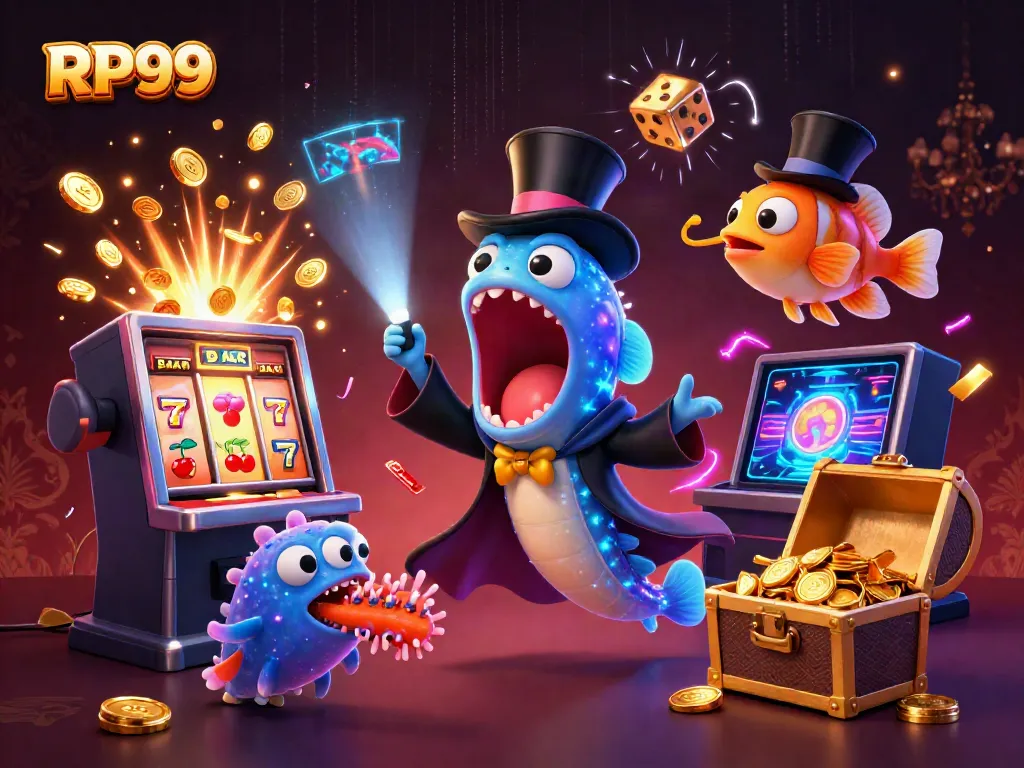 Experience RP99's magical casino vibe with dazzling characters and slots in an underwater world