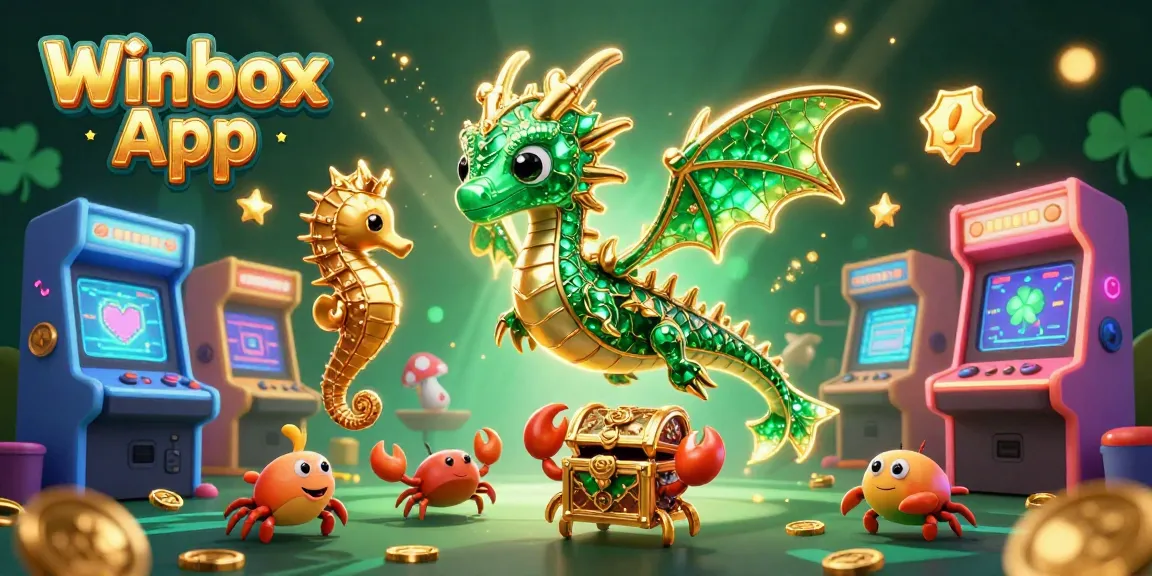 Experience the excitement of the Winbox App with vibrant gaming visuals and dynamic casino elements.