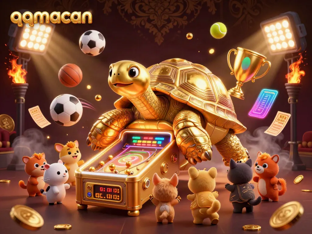 Experience engaging gaming with qqmacan in a vibrant casino scene filled with motion and excitement.