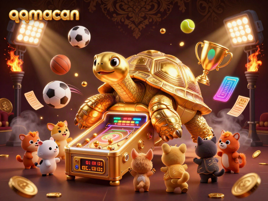 Experience engaging gaming with qqmacan in a vibrant casino scene filled with motion and excitement.