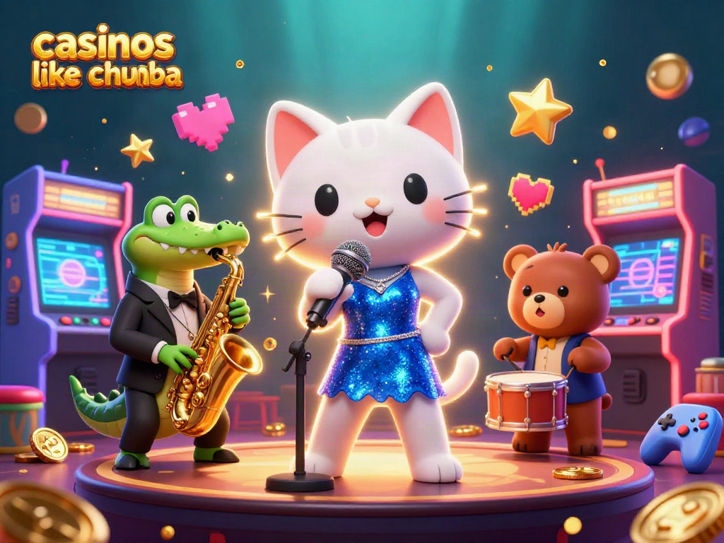 Experience winning thrills with casinos like Chumba in this vibrant 3D illustration.