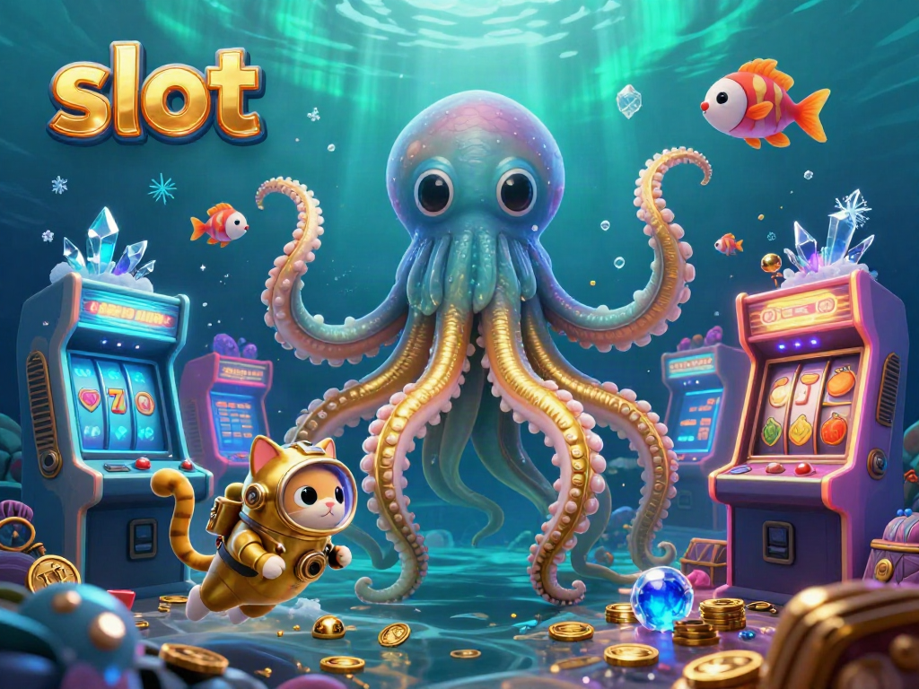 Slot yang menarik dengan kraken dan ikan laut yang bersinar di dunia permainan
