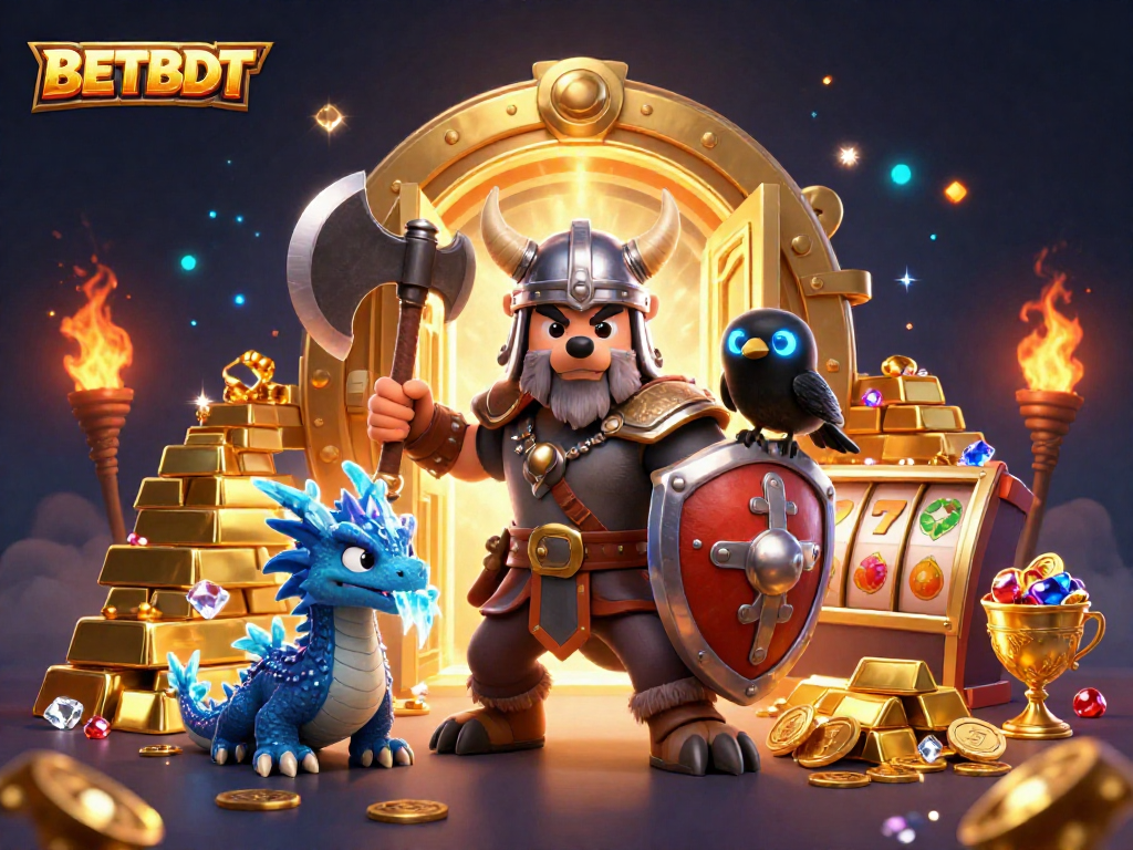 Experience thrilling wins at BETBDT with Viking warriors, slots, and treasure galore!