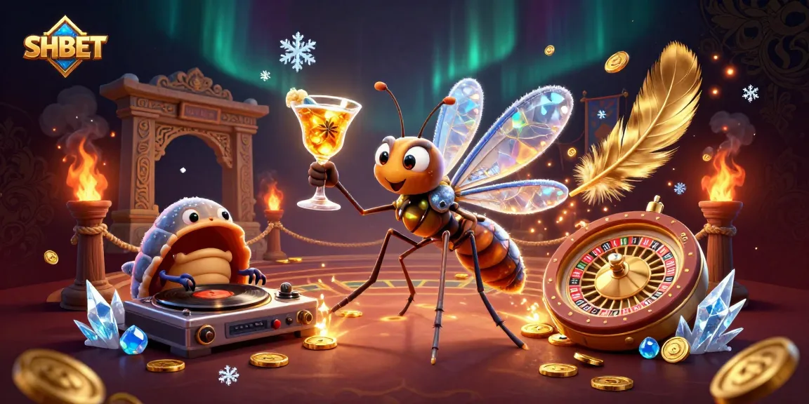 Engage with SHBET's thrilling casino experience featuring a unique mascot and vibrant roulette action.