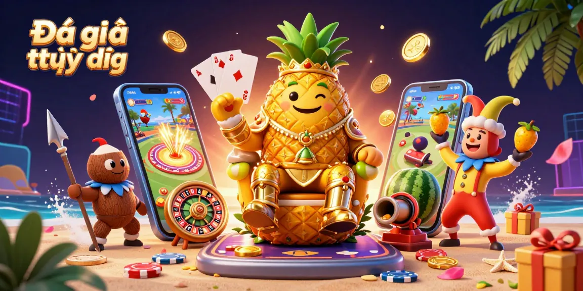 Engage with Đá gà trực tiếp action featuring vibrant 3D characters and dynamic gambling elements.