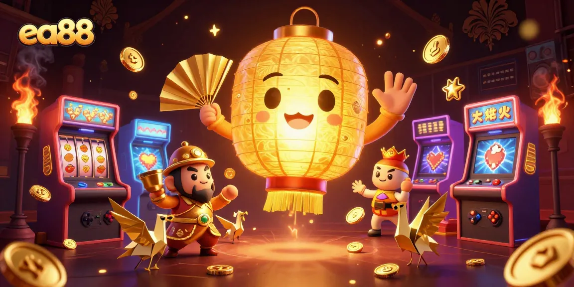 ea88 mang đến trải nghiệm casino tuyệt vời với biểu tượng vàng và máy slot hiện đại.