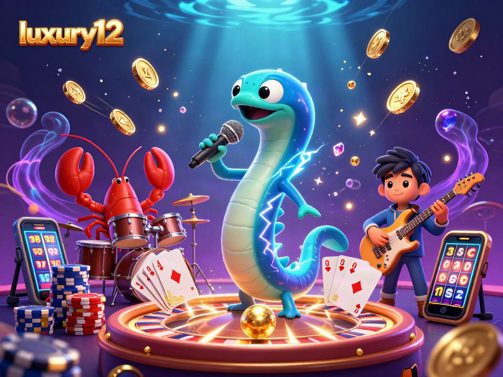 Experience luxury12 with a vibrant underwater casino featuring a DJ electric eel and animated gems.