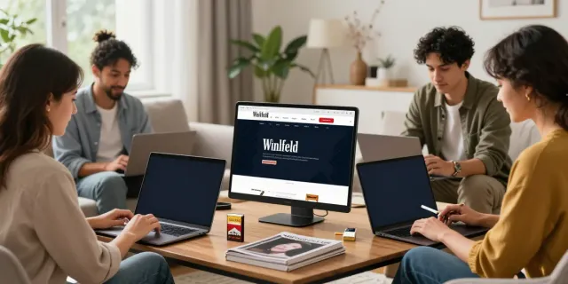 Shopping for cheap cigarettes online Australia with popular brands in a cozy living room setting.