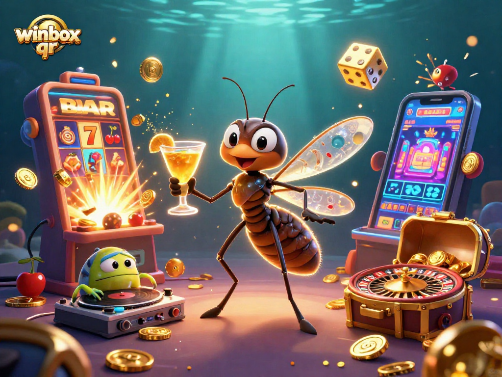 Experience the excitement of winbox qr with vibrant casino elements and energetic characters in action.