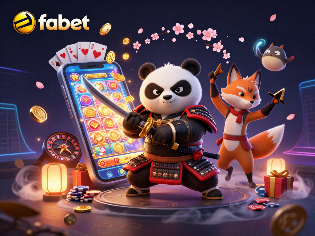 Join the action with fabet: Samurai Panda and Ninja Fox in an exciting gaming adventure.