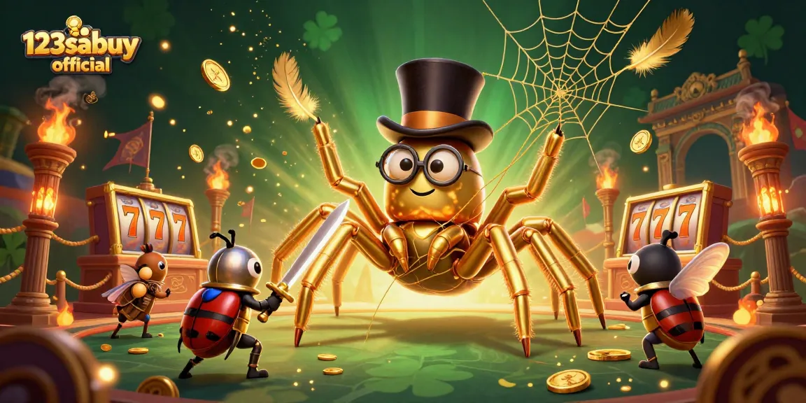 Engage with 123sabuy official and experience dynamic casino action in this vibrant 3D illustration.