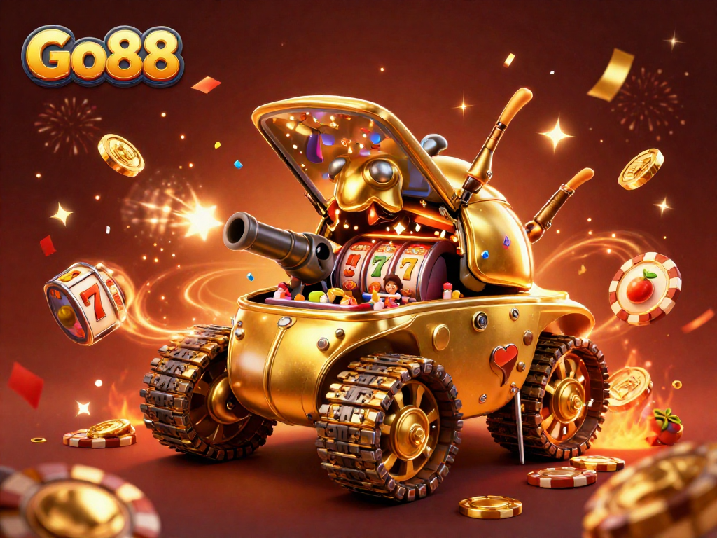 Join the excitement at Go88 with this lively casino experience featuring a golden beetle tank!