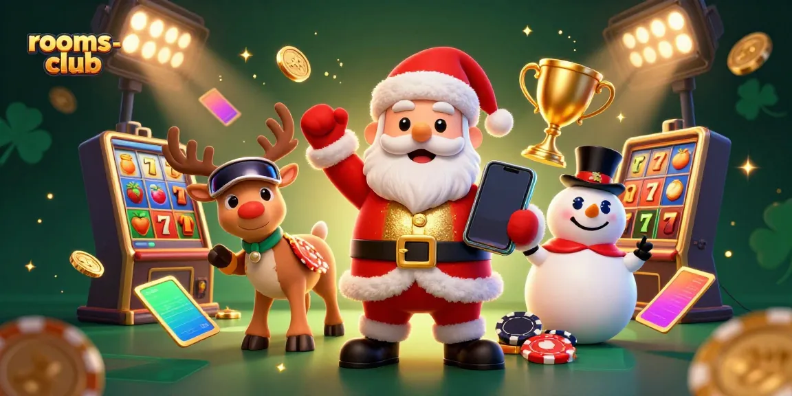 JANDA4D menawarkan pengalaman game slot yang menakjubkan dengan karakter Santa Claus dan rekan-rekannya dalam suasana kasino.