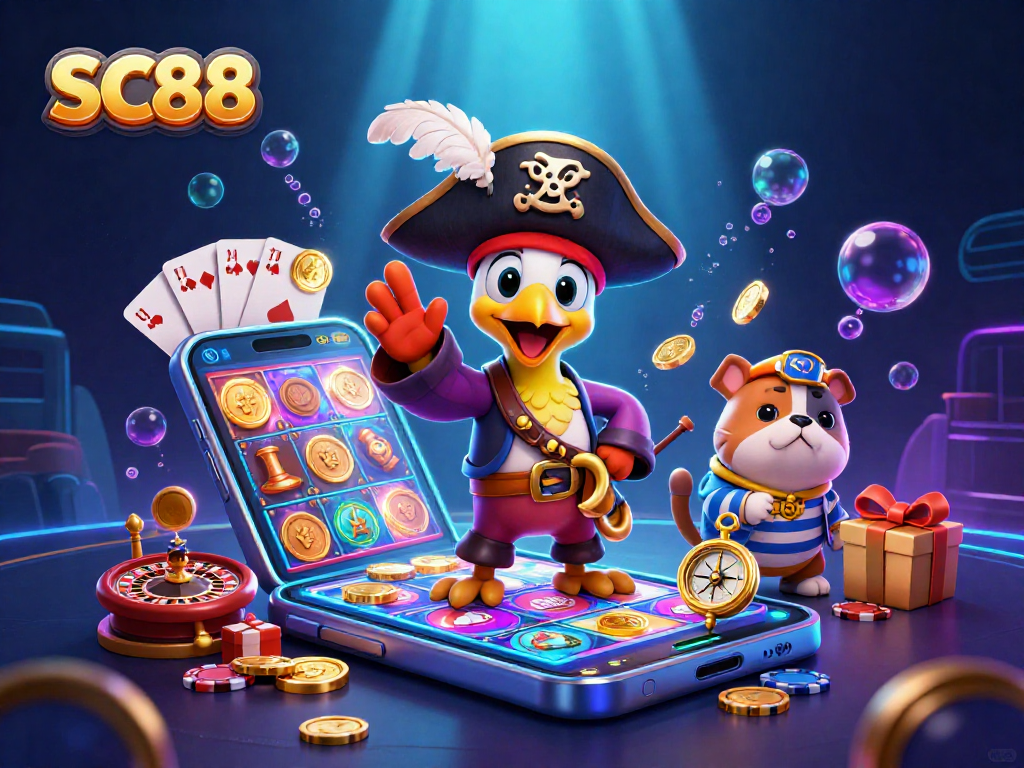 Play with SC88 at an online casino featuring colorful slots and exciting games.