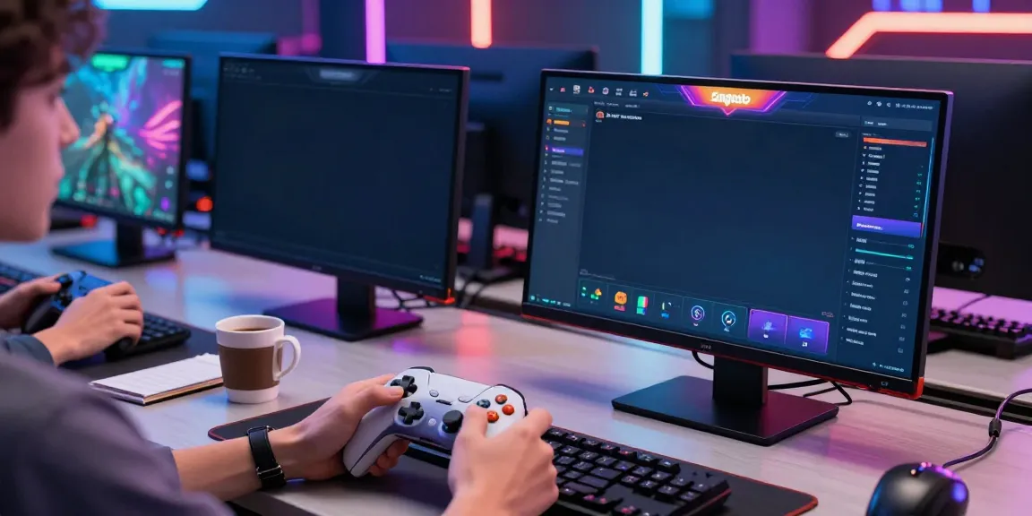Engaging Singatoto gaming session with user interaction on multiple screens