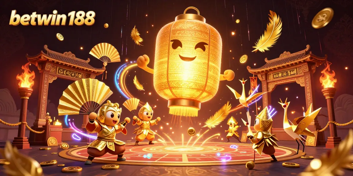 Experience the thrill of betting at betwin188 with vibrant 3D casino art featuring lucky symbols and gold.